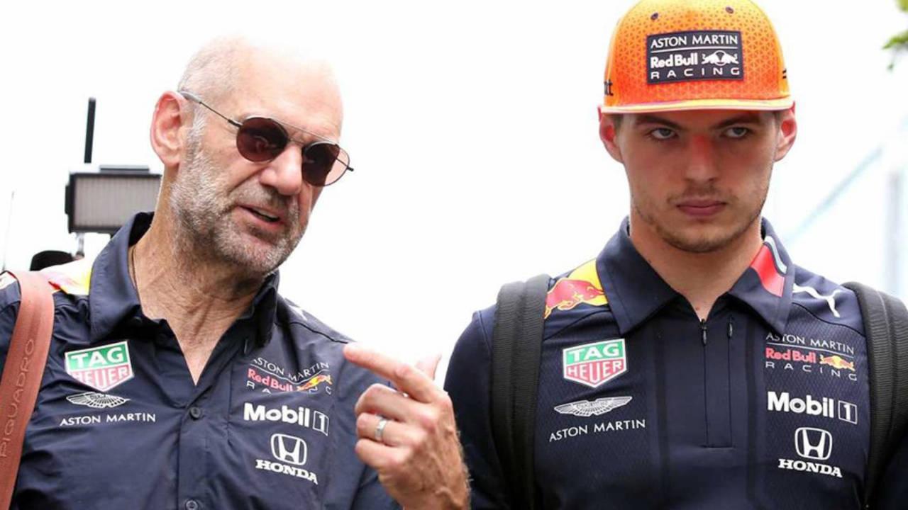 Adrian Newey y Max Verstappen