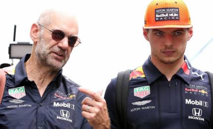 Adrian Newey y Max Verstappen